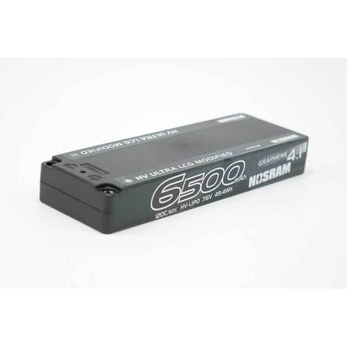 NOSRAM ULTRA LCG GRAPHENE-4.1 6500MAH 120C - HARD CASE 7.6V LIPO BATTERY - NOS9997578