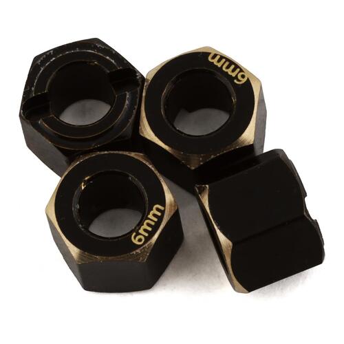 Samix FCX24 Brass Hex Adapter (4) (6mm)