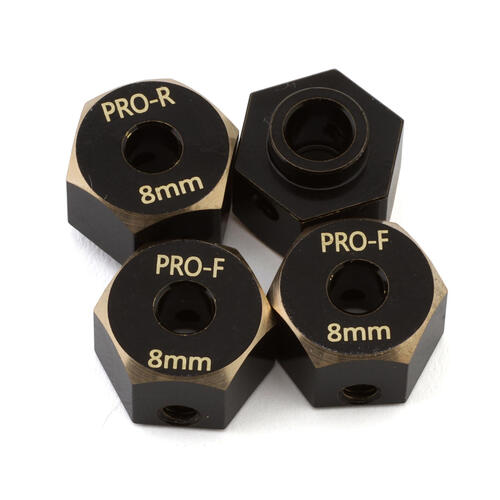 Samix Axial SCX10 Pro Brass Hex Adapters (8mm) (4)