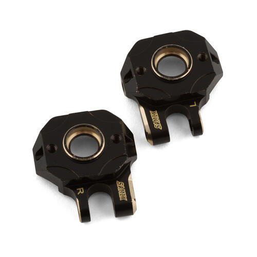 Samix TRX-4M Brass Heavy Steering Knuckles (Black) (2) (10g)