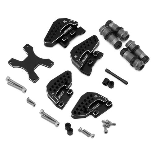 Samix TRX-4M Aluminum Shock Bodies & Plates Set (Black)