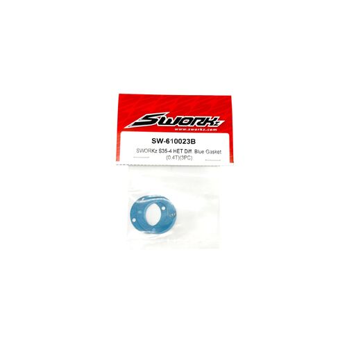 SWORKz HET Diff. Gasket Asbestos free Blue (0,4mm)(3)