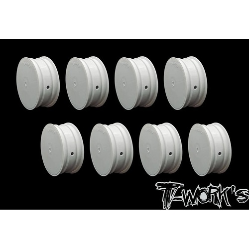Tworks 2WD 12mm Hex Front Wheel white ( TLR22 4.0/5.0 ) 8pcs. TE-226-CW-8