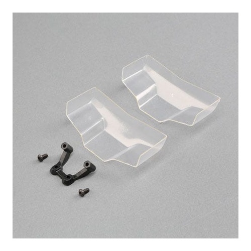 TLR Low Front Wing, Clear, with Mount (2)