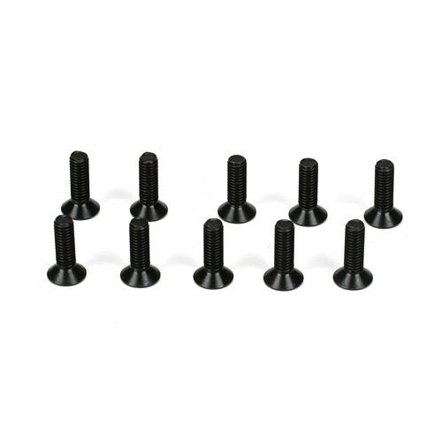 TLR Flathead Screws, M3 x 10mm (10)