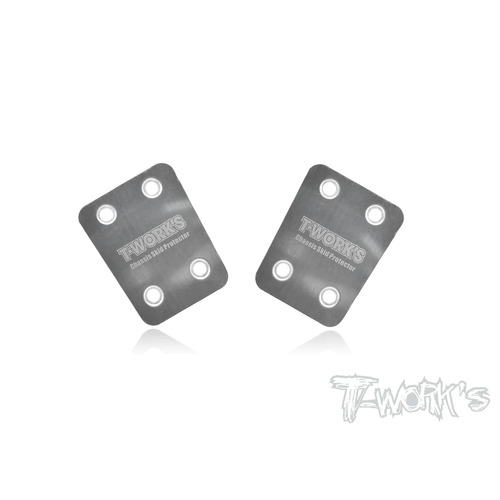 TO-220-S Stainless Steel Rear Chassis Skid Protector ( For S-Workz S350 EVO / S350 EVO II / S35-3 / S35-3E/S35-4) 2pcs.