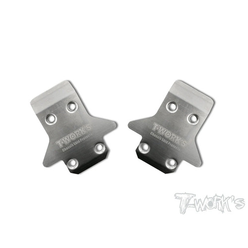 TO-235-K Stainless Steel Front Chassis Skid Protector ( Kyosho MP9/MP9e EVO/MP10 /MP10E) 2pcs.