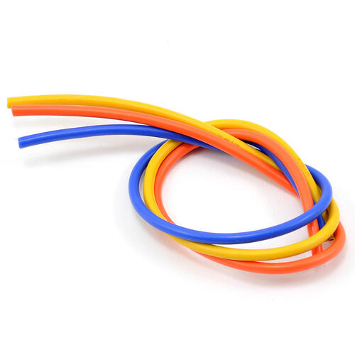 TQ Wire Silicone Wire Kit (Blue, Yellow & Orange) (1' Each) (13AWG)