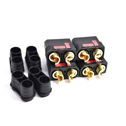 Black QS8 Plug Female 4Pcs/Bag - TRC-QS8-F4