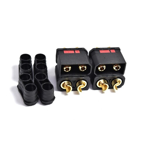 Black QS8 Plug Male 4Pcs/Bag - TRC-QS8-M4