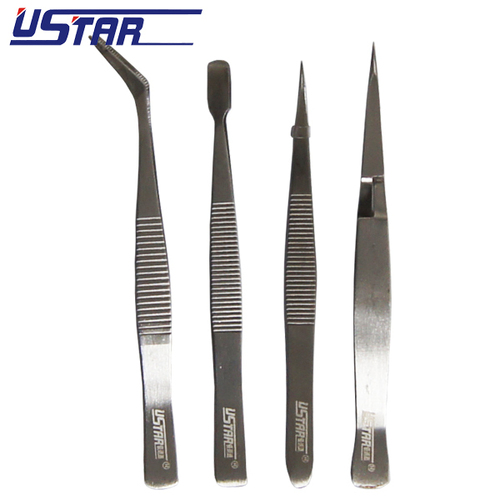 Ustar 90016 Tweezer Set 4pce