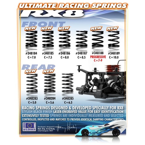 XRAY SPRING-SET C=5.6 - REAR - XY348284