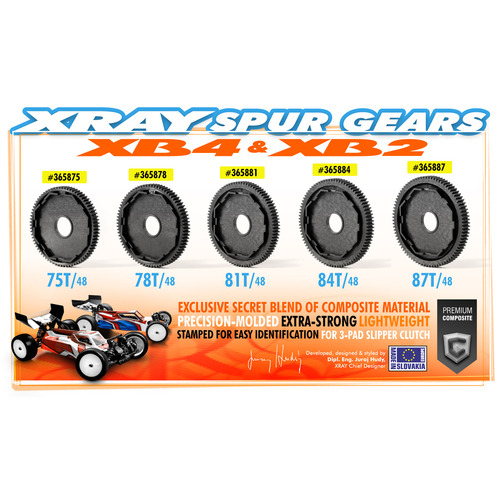 XRAY COMPOSITE 3-PAD SLIPPER 78T SP - XY365878