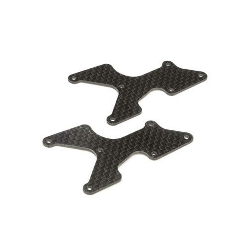 TLR Rear Arm Inserts, Carbon, 8X